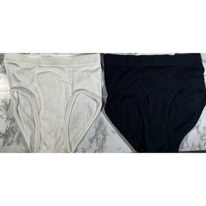 Club Room Mens 4 pack briefs Underwear Size Small 3 White & 1 Black